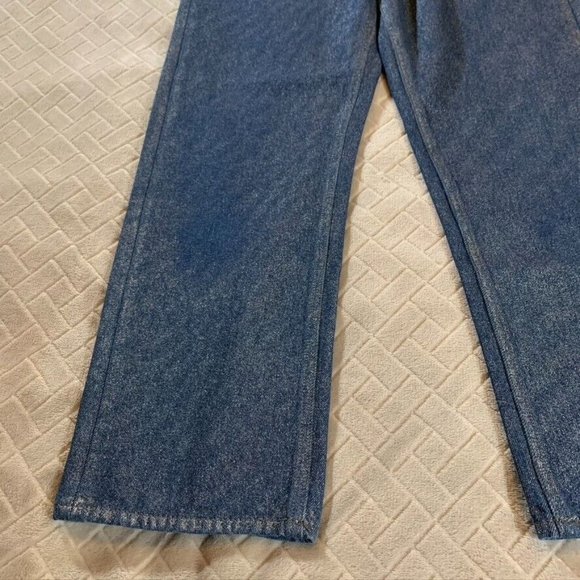 BDG Womens 27 Denim Jeans Blue Relaxed Straight Glitter High Rise Button Fly - Picture 3 of 13